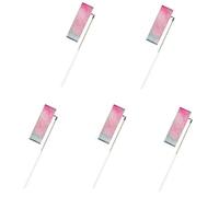 KIFSDLF 5/10 Rubans de Gymnastique Rythmique à étoiles Clignotantes, Danse, Ballet, Twirling, bâtons Arc-en-Ciel d'entraînement, 2 m/4 m(2M,5Pcs Red)