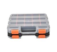 KIFSDLF Boîte à Outils Double Face, Organiseur en Plastique for Petites pièces, boîte Portable, conteneur for vis, écrous, Clous, boulons(Color 02)