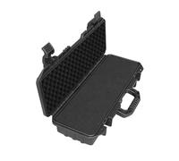KIFSDLF Boîte à Outils Longue en Plastique PP, Coffre de Rangement d'instruments, étanche et résistant l'humidité avec Valise Coton, Organisateur boîte(Black with Cotton)