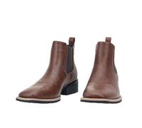 KIFSDLF Bottes de cowboy for hommes, bottes à bout carré et nues, rétro décontractées for, marron(45)