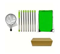 KIFSDLF Cueille-Fruits en Acier Inoxydable avec Perche télescopique de 3,2/3,6/4 m for vergers, fermes et Jardins Hauteur pour la Récolte de Pommes, D'agrumes(3.2m)