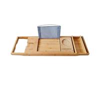 KIFSDLF Étagère de Bain en Bois for Tablette/téléphone, Porte-gobelet à vin Rouge