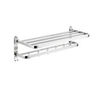 KIFSDLF Porte-Serviettes de Salle Bain Pliable en Acier Inoxydable 304, sans Perforation, for(40cm)