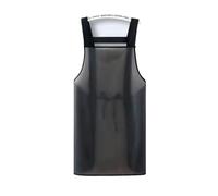 KIFSDLF Tablier de cuisine en PVC imperméable, transparent, noir, résistant à la saleté et l'huile, outils nettoyage ménagers(75cm-with hand towel)