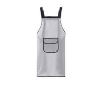 KIFSDLF Tablier en plastique transparent, imperméable et résistant à l'huile, for la cuisine, le nettoyage ménager, coiffeur, manucure(White)