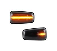 KIFWGIH Marqueur Latéral Clignotant Feu De Position Latéral Dynamique Clignotant LED Pour Peugeot 306 106 406 806(Smoked Len)
