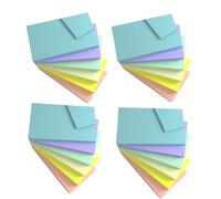 KIFZM 24 blocs-notes autocollantes de 7,6 x 12,7 cm, 76 x 127 mm, 6 couleurs harmoniques pastel assorties, 80 feuilles par bloc pour rappel, liste de contrôle ou liste de choses à faire (pastel 24 bl
