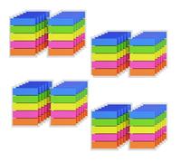 KIFZM Lot de 6000 marqueurs d'index, 5 couleurs, autocollants repositionnables, onglets de base, marqueurs de page pour surligner des informations dans les contrats, livres ou fichiers (6000 pièces