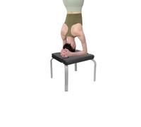 KigerNee Banc de yoga inversion - Charge maximale : 100 kg - Avec cuir synthétique et tube en acier - Gain de place pour la maison/le studio - Avec bloc de yoga et poster - Sûr et stable pour les