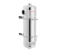 KigerNee Échangeur de chaleur de piscine en acier inoxydable de 60 kW - Compact - Longueur : 48 cm - Fonctionnement efficace pour piscines, spas et énergie solaire - 13 x 48 cm - Montage vertical