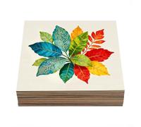KigerNee Lot de 30 panneaux de contreplaqué de tilleul de 3 mm - 40 x 40 cm | Plaques de placage en bois de tilleul lisse non traité pour découpe laser, gravure, bricolage, modélisme et pyrogravure
