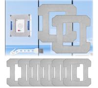 Kigniote Lot de 8 Chiffons de Rechange pour Robot de Nettoyage de Fenêtre Ecovacs Winbot W1 Pro / W1 / W2 Omni / W2 - Tampons en Microfibre - Pour Robot Nettoyeur de Vitres Winbot W1 Pro
