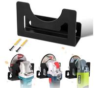 Kigniote Support mural universel pour meuleuse d'angle avec vis de fixation - 115-125 mm - Pour batterie Bosch Makita Einhell Flex - Noir