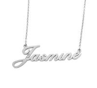 Kigu Jasmine Collier personnalisé avec nom Milan - Argenté 18 carats