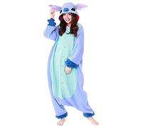 Kigurumi pyjamma Stitch grenouillère adulte - Bleu - M/L