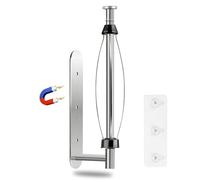 KIHOGEM Porte-Serviettes magnétique utilisable à Une Main, Support Mural avec Dos magnétique Puissant et Autocollant pour Cuisine, réfrigérateur, Camping-Car, Barbecue, Garage (Argent)