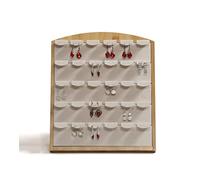 Kihuu Support pour Bijoux Organisateur de Boucles d'oreilles en Bambou de Luxe de Grande capacité. Présentoir pour Bijoux (Color : B, Size : 25cm)