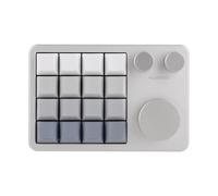 KiiBoom Cybrix 16 VIA Programmable Macro Pad - 16 touches + 3 boutons, pavé numérique de type C en aluminium, PCB remplaçable à chaud, clavier RVB, clavier numérique léger et portable pour Windows et