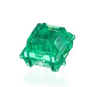 KiiBoom Linear 48gf Lot de 35 commutateurs de clavier mécanique émeraude à 5 broches avec tige en polycarbonate translucide pour clavier de jeu et bricolage
