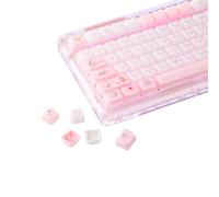 KiiBOOM Lot de touches en PBT/PC pour clavier mécanique MX, profil Mao, compatible avec 60 %, 65 %, 75 %, TKL, 96 %, disposition pleine taille (Mewsic)