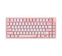 KiiBoom Moonshadow V2 Clavier de jeu sans fil 75 % en aluminium, QMK&VIA, clavier mécanique programmable, BT5.0/2,4 GHz/USB-C, Hot Swappable Creamy Keyboard, bouton, batterie 4000 mAh (rose)