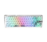 KiiBoom Phantom 68 Clavier mécanique sans fil NKRO sans fil BT5.0/2,4 GHz/USB-C 65 % remplaçable à chaud avec RVB orienté au sud, batterie 4000 mAh pour Windows/Mac (blanc)