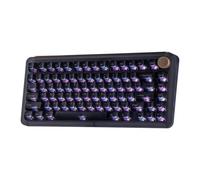 KiiBoom Phantom81 V4 Clavier mécanique en acrylique semi-transparent, joint crémeux, 75 % sans fil, avec batterie de 8 000 mAh, RVB, remplaçable à chaud, Shine Through, NKRO, Win/Mac (noir)
