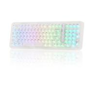 KiiBoom Phantom98 Lite 96% Clavier mécanique sans fil pour jeux, Via, clavier crémeux avec joint, batterie de 8000 mAh, échange à chaud, RGB, NKRO pour Win/Mac (Clear, Mochi Switch)
