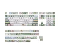 KiiBoom Sprout Lot de capuchons de touches de pique-nique 144 touches MOA Profil PBT pour clavier mécanique, compatible avec ANSI/ISO, 60 %, 65 %, 75 %, TKL, disposition pleine taille