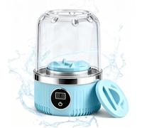 KiiDAS Mini machine à laver portable - Rondelle améliorée 2025 pour sous-vêtements, soutien-gorge, chaussettes - Tasse à linge sans fil rechargeable - Rondelles de voyage compactes