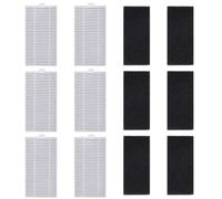 KiimSin 6 pièces accessoires de filtre de rechange pour Lefant M2/ M2S/ M2 Pro/ M2S Pro/ M2 Plus aspirateur, réutilisation et filtration haute efficacité, Filtre du bac à poussière