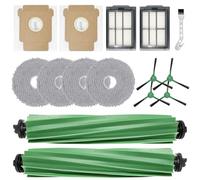 KiimSin Accessoires pour iRobot Roomba Plus 405 Combo Robot + / 505 Combo Robot + aspirateur robot Pièce de rechange, 2 brosse principale, 4 Chiffon, 2 sacs à poussière, 2 filtres, 4 brosses latérales