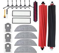 KiimSin Accessoires pour Roborock S8 Maxv Ultra aspirateur, 2 brosses à rouleau, 1 brosse de nettoyage, 4 chiffon de nettoyage, 2 chiffon à bord, 4 sacs à poussière, 2 filtres, 6 brosses latérales