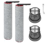 KiimSin Brosse rotative + filtres Pièces de rechange pour Mova X4 Pro / X4 Plus/ M50 Ultra accessoires aspirateur eau et poussière, 2 Brosses à rouleau + 2 filtres Hepa + 1 Brosse de nettoyage