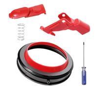 KiimSin Pièce de rechange pour Dyson V11 aspirateur Accessoires, Bague d'étanchéité Fixe + boutons de verrouillage à clip + Bouton de commutation de déclenchement renforcé + tournevis