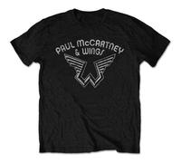 KIINMY Paul MC.CARTNEY Wings Logo Shirt Size S-3XL BlackLarge