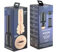 Kiiroo Feelstar - Generic Mouth Masturbateur Stroker Black 23,5 cm