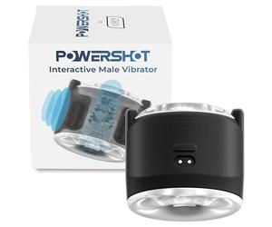 Kiiroo PowerShot Masturbateur interactif pour homme - Bluetooth & contrôle par application - 5 modes manuels & propre motif - Compact, silencieux, adapté aux voyages - Stamina Trainer