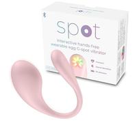 Kiiroo - Vibrateur Spot Kiss Me - En U, portable, avec application - Rose