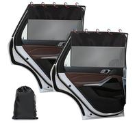 Kiiwah 2 Pièces Pare Soleil Voiture Bébé, UV Protection Chaussette Voiture Soleil pour Enfants, Magnétiques Cache Vitre Voiture avec 10 Aimants avec la Plupart des Véhicule