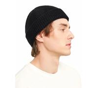 Kiiwah Bonnet Trawler Élastique pour Homme Femme - Chaud et Doux Docker Court Hiver (Noir/Gris/Jaune)