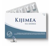 Kijimea® K53 Advance - Gélules de bactéries intestinales à haut dosage | 53 souches de microcultures sélectionnées dans la flore intestinale | avec biotine | >500 milliards d’UFC par boîte 28 gélules