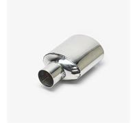 KIJKDSR Embout D'échappement Ovale En Acier Inoxydable Pour Benz W204 Entrée 50 Mm Sortie Unique Accessoires De Tuning