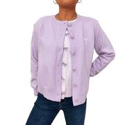 KIJSKKOPO Cardigan Court en Tricot pour Femme, Rouge Et Blanc, Patchwork, Faux Pull en Tricot À Col Ras du Cou avec Boutons Et Nœud, Élégant, Manteau Chaud Et Fin, Style Y2K, Automne Hiver, Viol