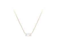 KIJSKKOPO Collier En Argent Sterling 925 Avec Pierre De Naissance De Décembre, Plaqué Or, Carré Incrusté Zircons Colorés, Chaîne Ras Du Cou Réglable, Bijoux Cadeaux pour Maman, Épouse, Peti