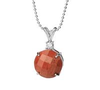 KIJSKKOPO Collier Pendentif En Pierre Énergétique Cristalline Naturelle, Incrusté De Facettes Circulaires En Quartz Rose Et Zircon, Bijou Délicat pour Femme, Grand Mère, Fête Des Mères, Anniv