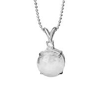 KIJSKKOPO Collier Pendentif En Pierre Énergétique De Cristal Naturel, Orné De Facettes Circulaires En Quartz Rose Et Zircon, Bijou Délicat pour Femme, Grand Mère, Fête Des Mères, Anniversaire