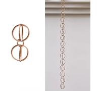 KIJyfgTR Attrape-Pluie d'anneau de gouttière de chaîne de Pluie, inverseur de Pluie de Drainage d'avant-Toit de Temple(Style1,2.6m/8.5ft)