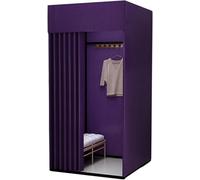 KIJyfgTR Avec kit de pare-soleil mobile pour vestiaire indépendant, magasin de vêtements, chambre d'essayage, écran d'intimité, bureau, magasin de vêtements, dortoir (80 x 80 x 200 cm)