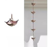 KIJyfgTR Chaîne de captage de Pluie de Drainage d'avant-Toit, chaîne de Pluie décorative de Jardin extérieur for becs vers Le Bas de gouttière de Toit de Temple(Style3,1.5m/5ft)